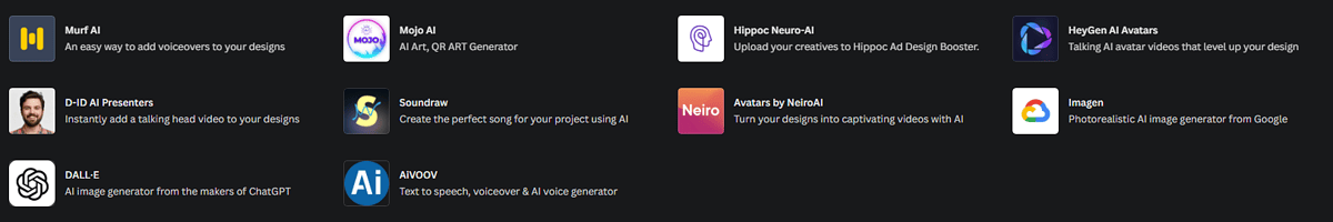 Canva AI Araç Seti