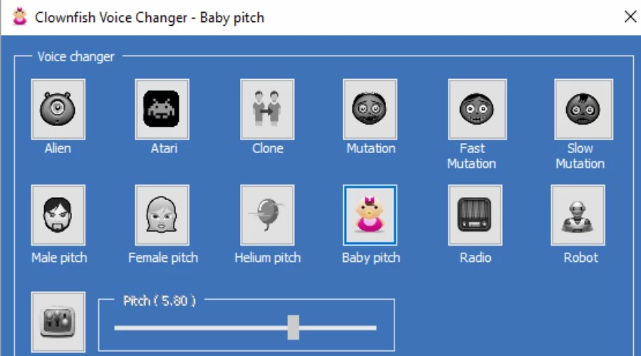 Changeur de voix Clownfish pour PC