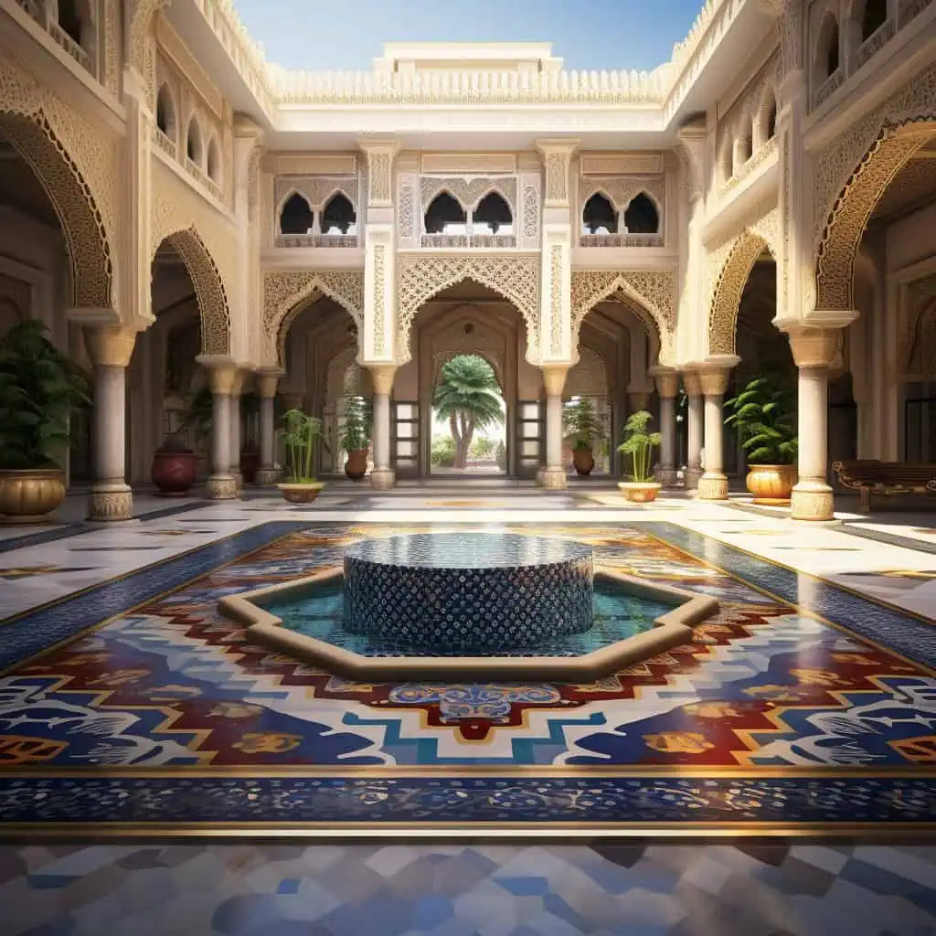 design_for_an_Islamic_palace Best Midjourney Arhitecture Prompts