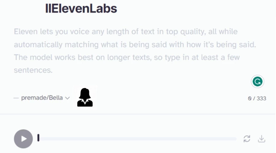 ElevenLabs female voice changer