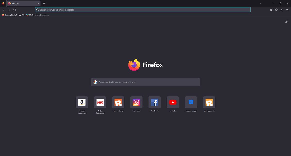 Mozilla Firefox Interface