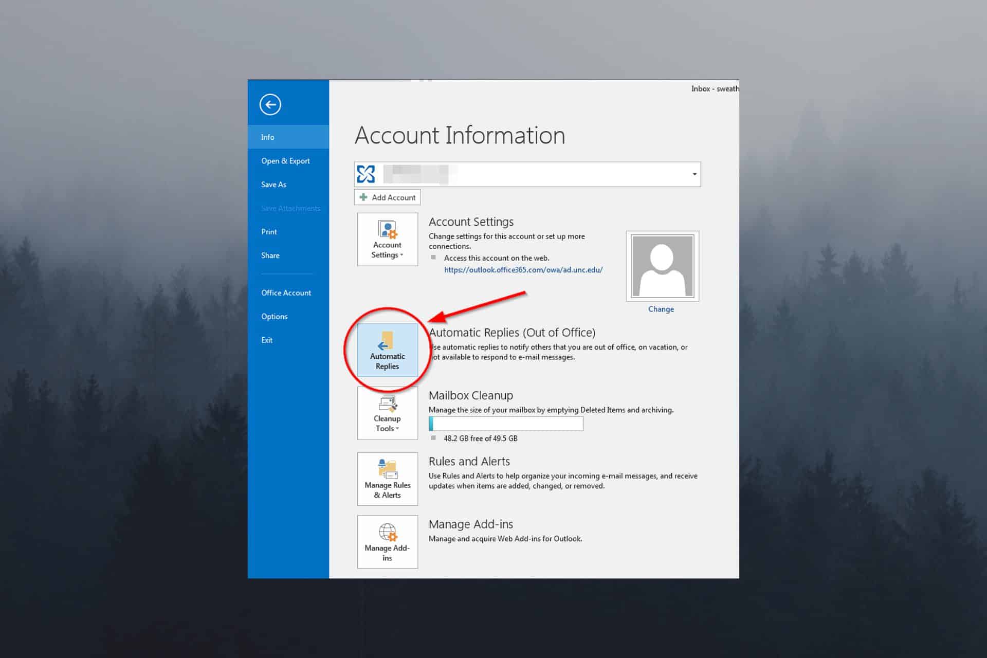 Outlook で不在時の自動応答を設定する方法