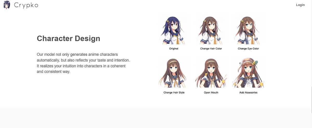 Crypko - AI Anime Character Generation