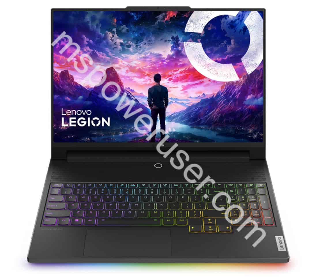 lenovo legion 9i front view rgb keyboard