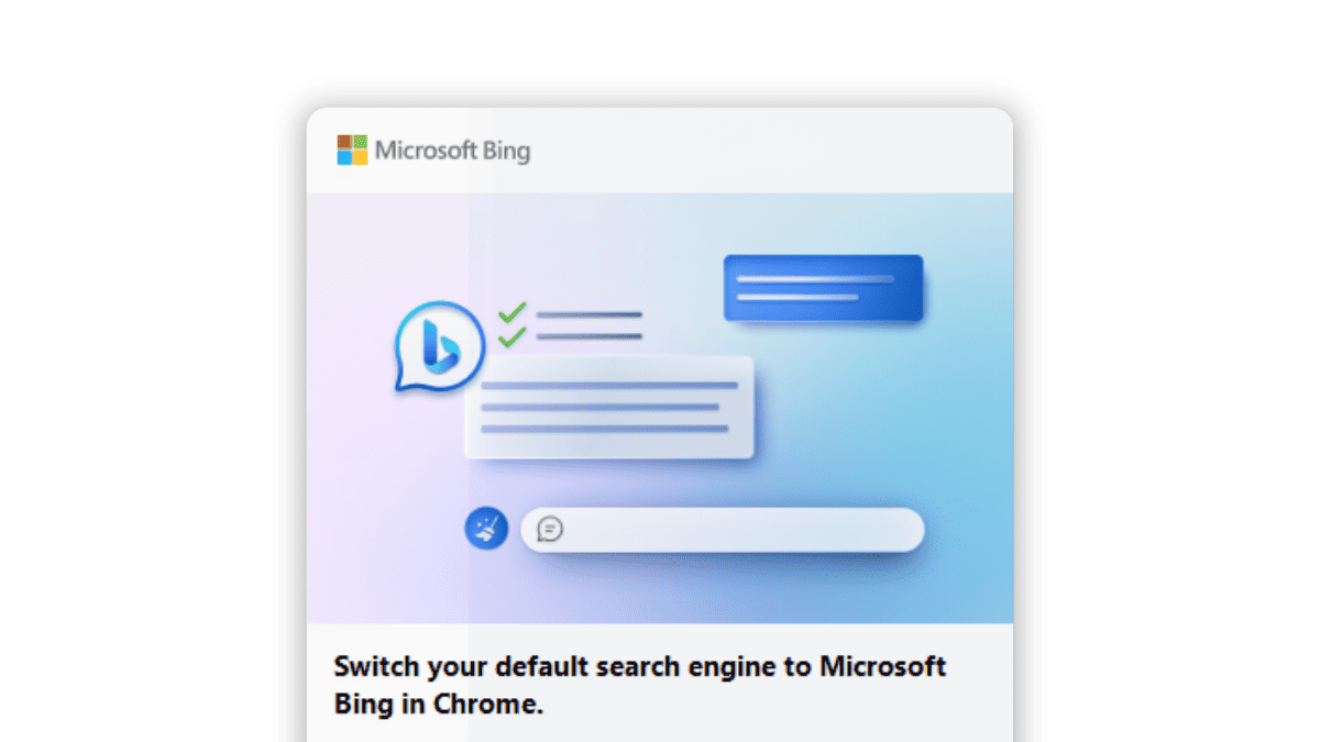 Microsoft forces Bing on Chrome for Windows 11 users excessively. Again ...
