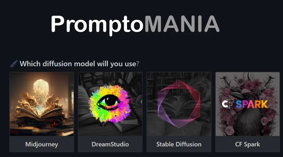 PromptoMania AI art prompt generator