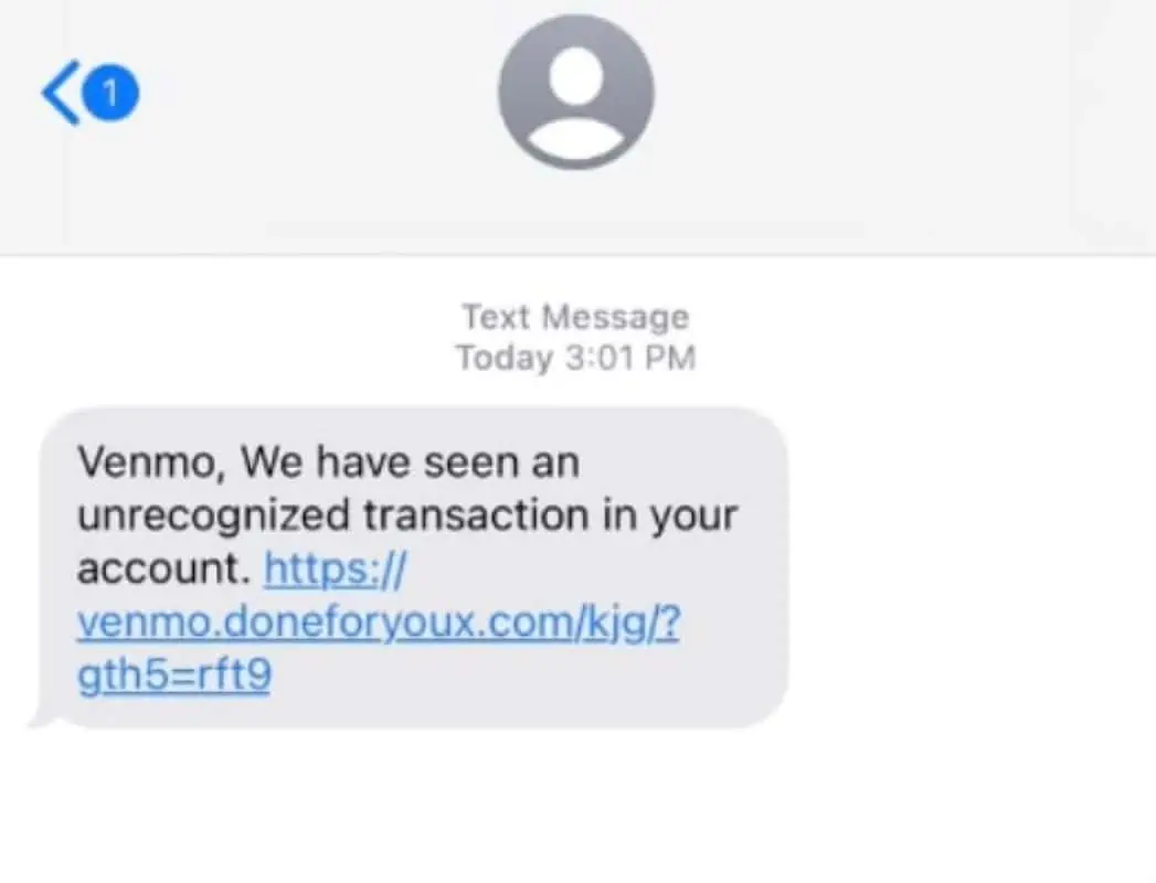 fake transaction text