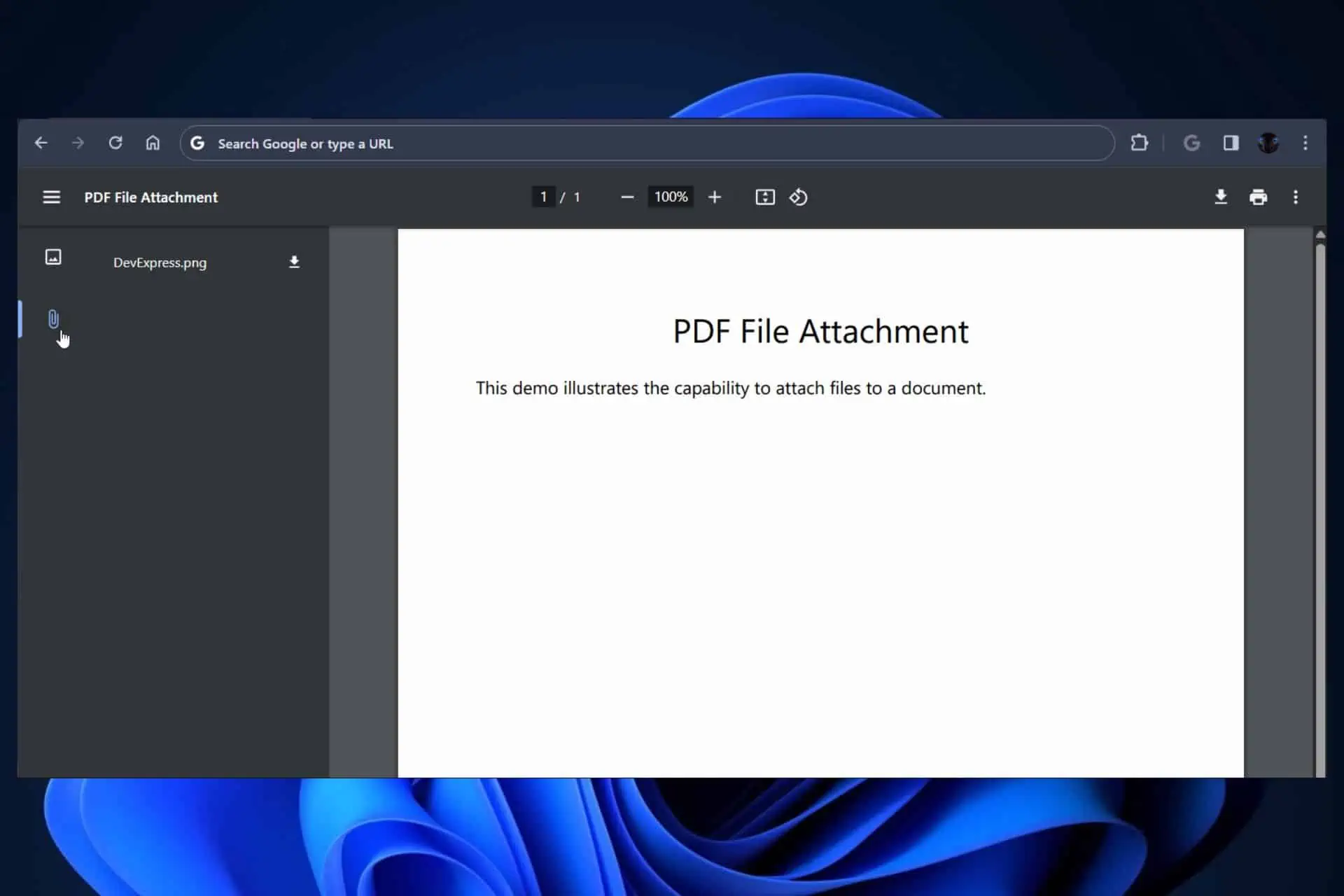 PDF portfolios on Chrome PDF
