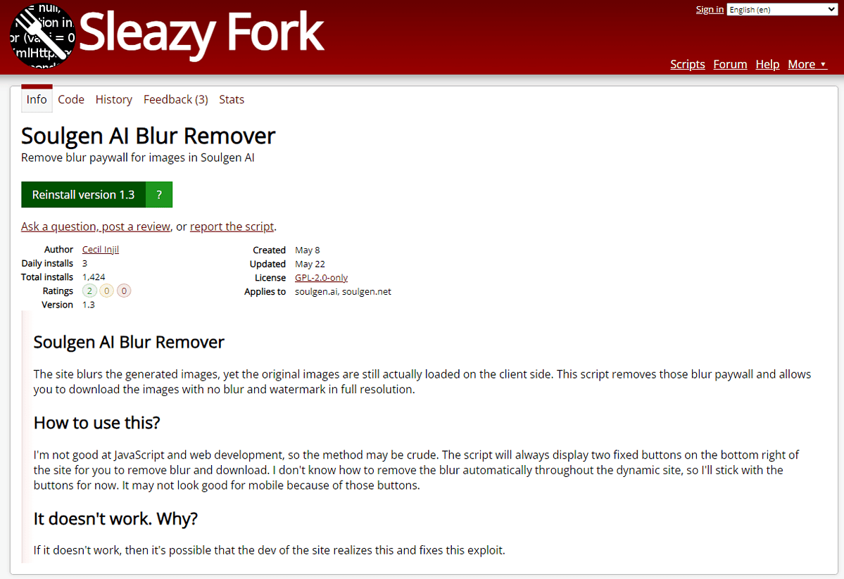 Sleazy Fork Interface