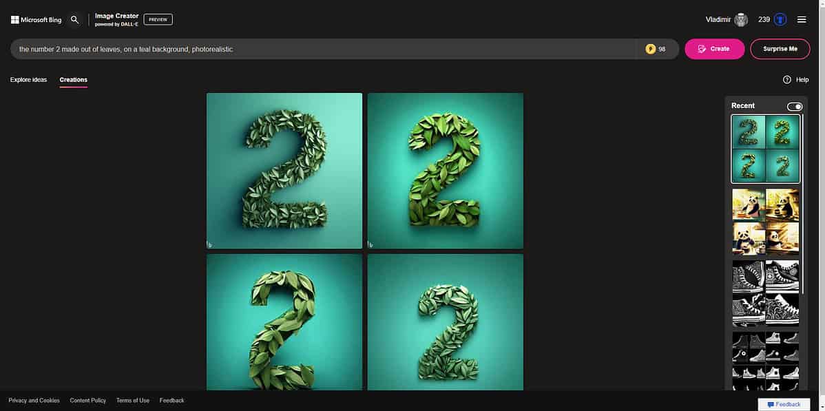 Bing Image Creator result