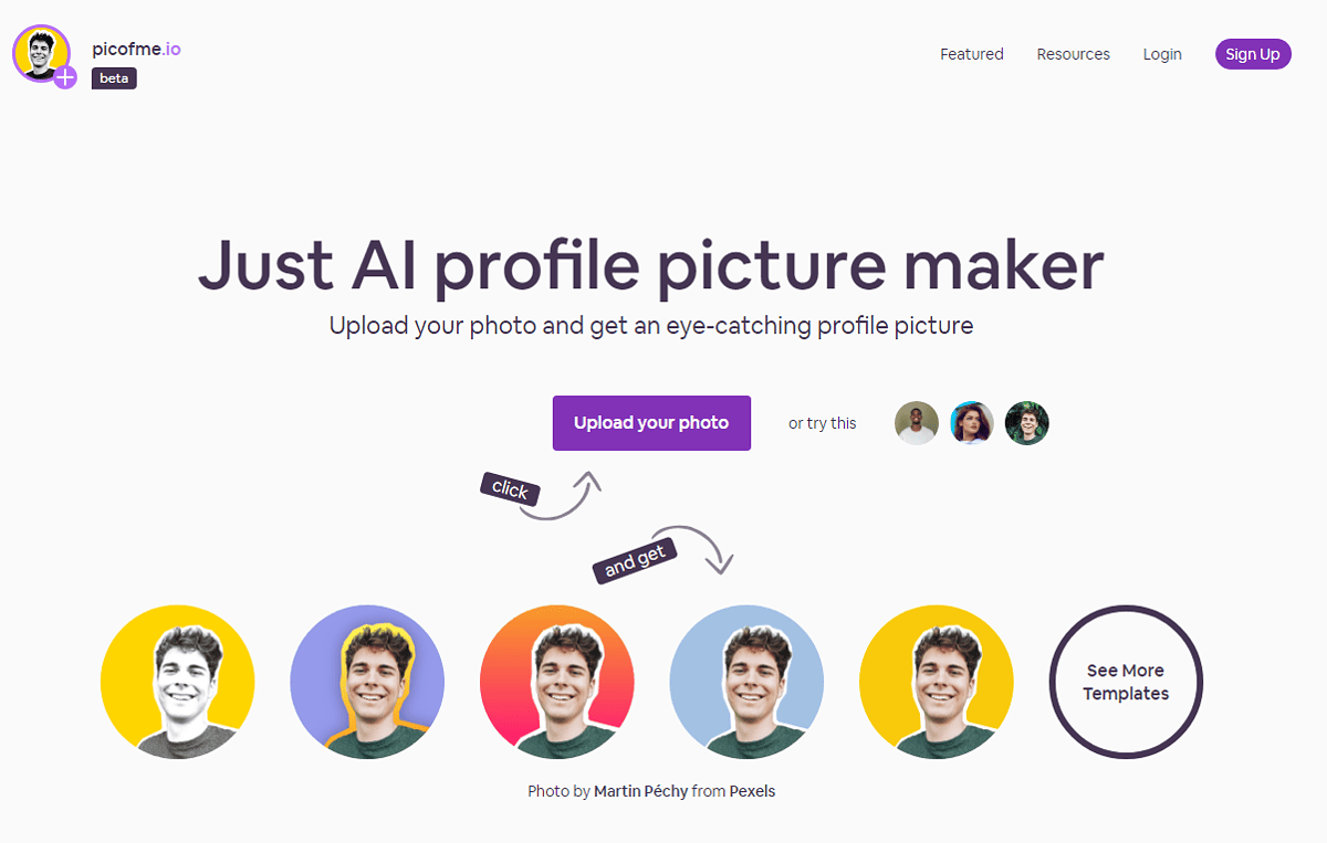 picofme.io interface