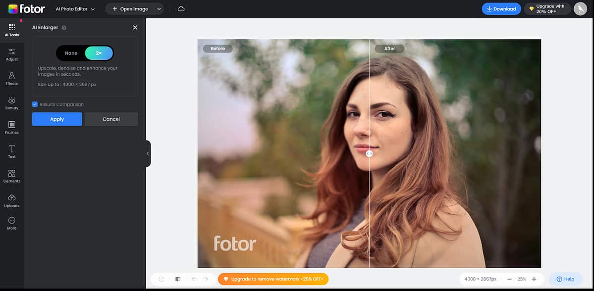 Fotor Image Enhancer