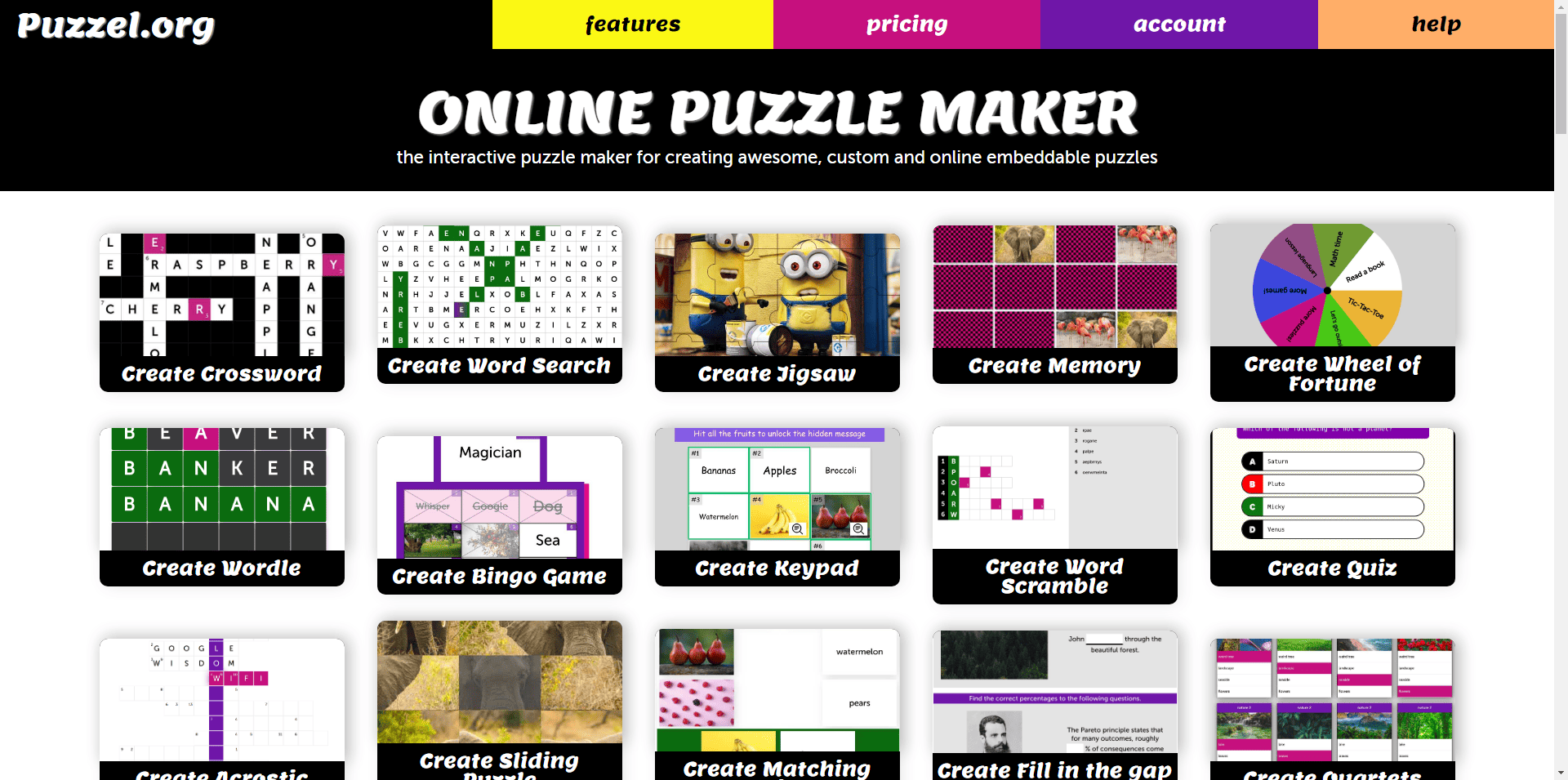 New: Try our online puzzles