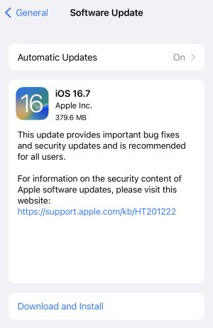 software update ios 