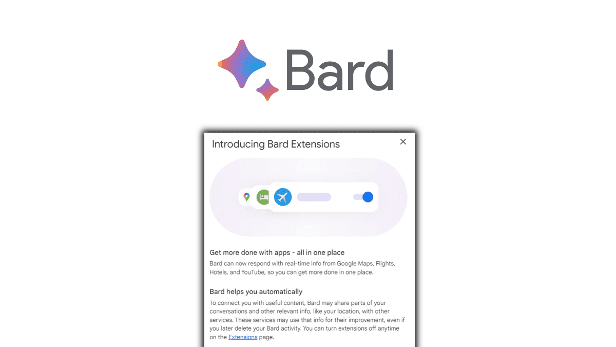 Последнее обновление Google Bard представляет поддержку расширений, теперь  взаимодействует с вашими Gmail, Документами и Диском - MSPoweruser