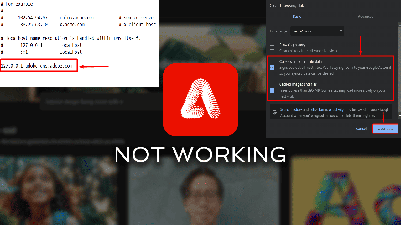 Adobe Fireflyが動作しない