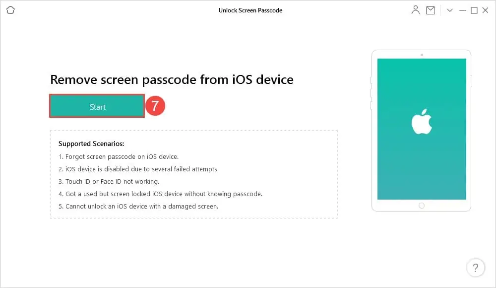 remove screen passcode from ios device