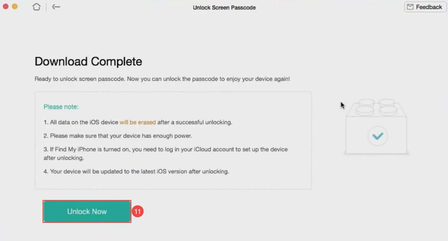unlock screen passcode unlock now