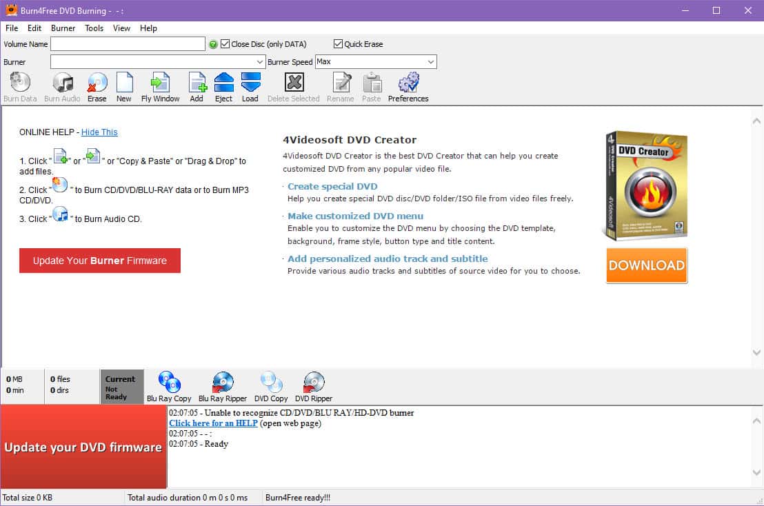 Top 10 Free Blu-ray Writer and Burner Applications Recommended