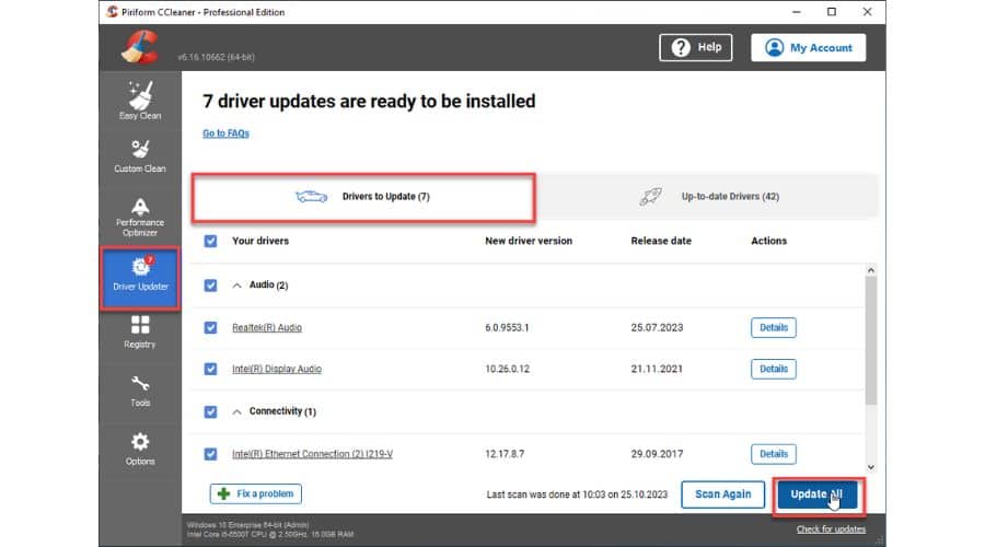 CCleaner Driver Updater