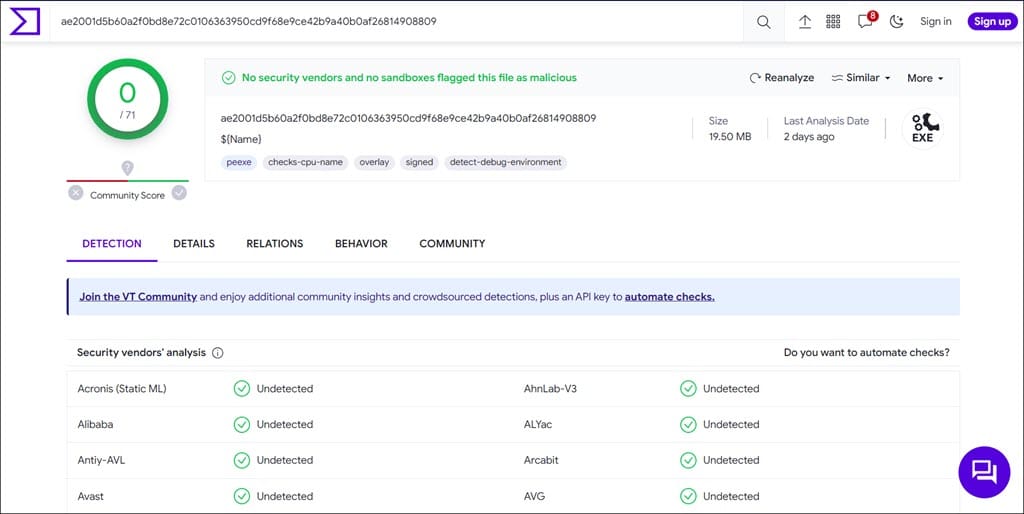 DroidKit Virus合計結果