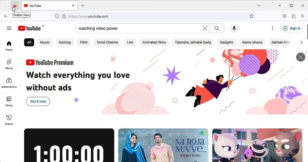 Firefox update to reduce power consumption while watching YouTube videos by 25% on Windows