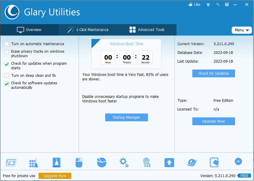 Сайт glary utilities