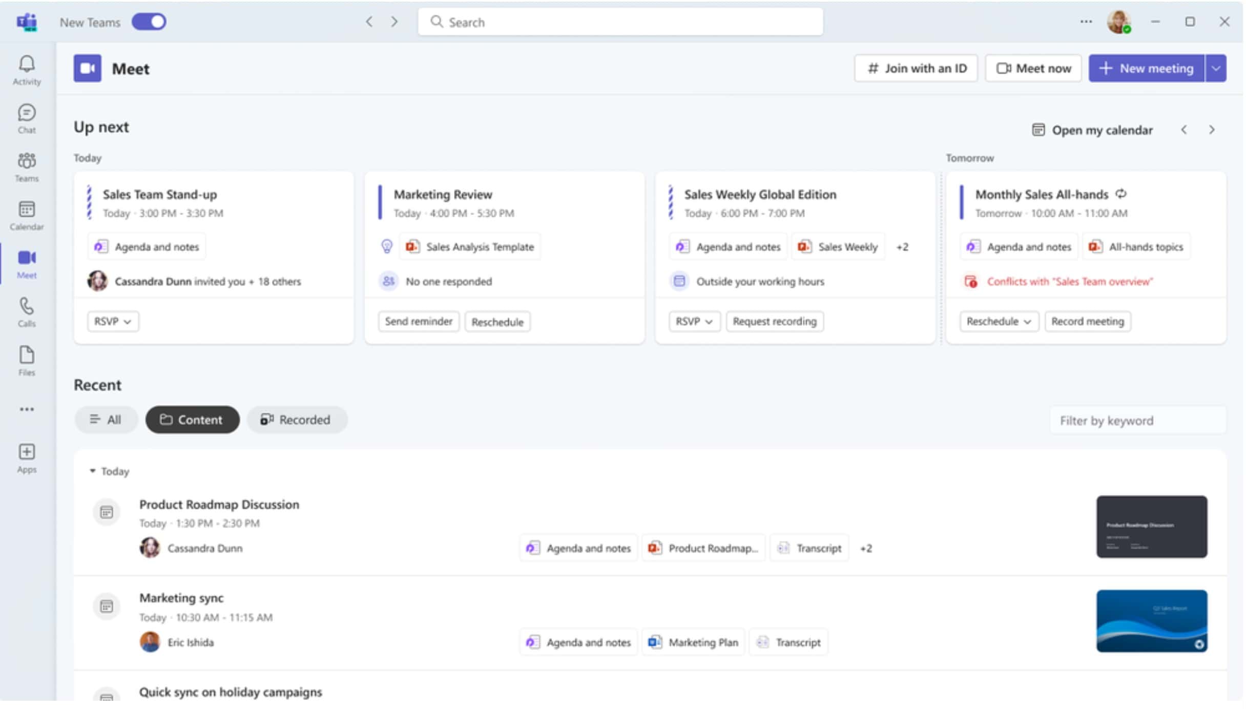 برنامه Microsoft Teams Meet