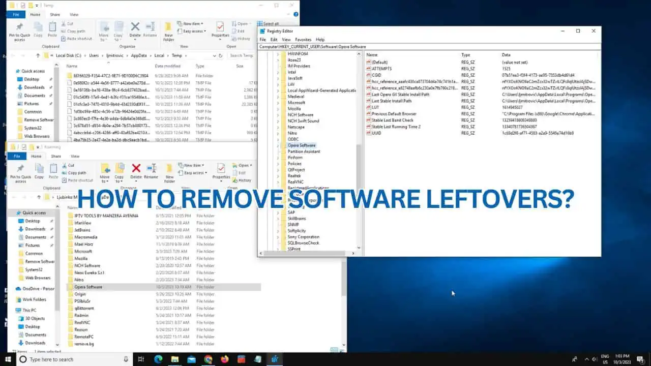 remove software leftovers