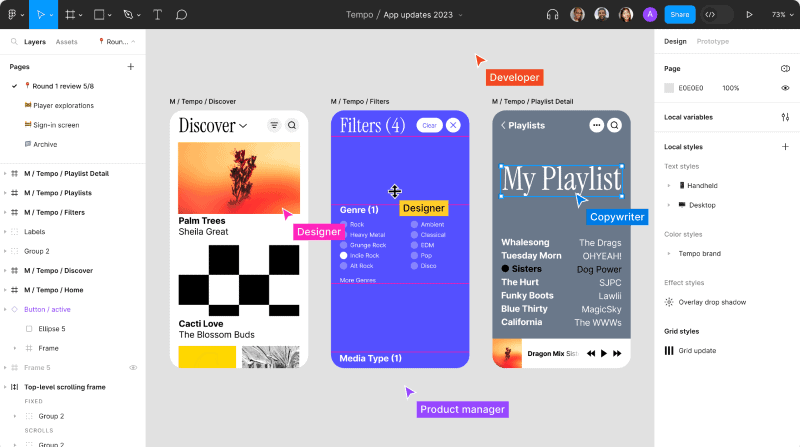 figma user interface