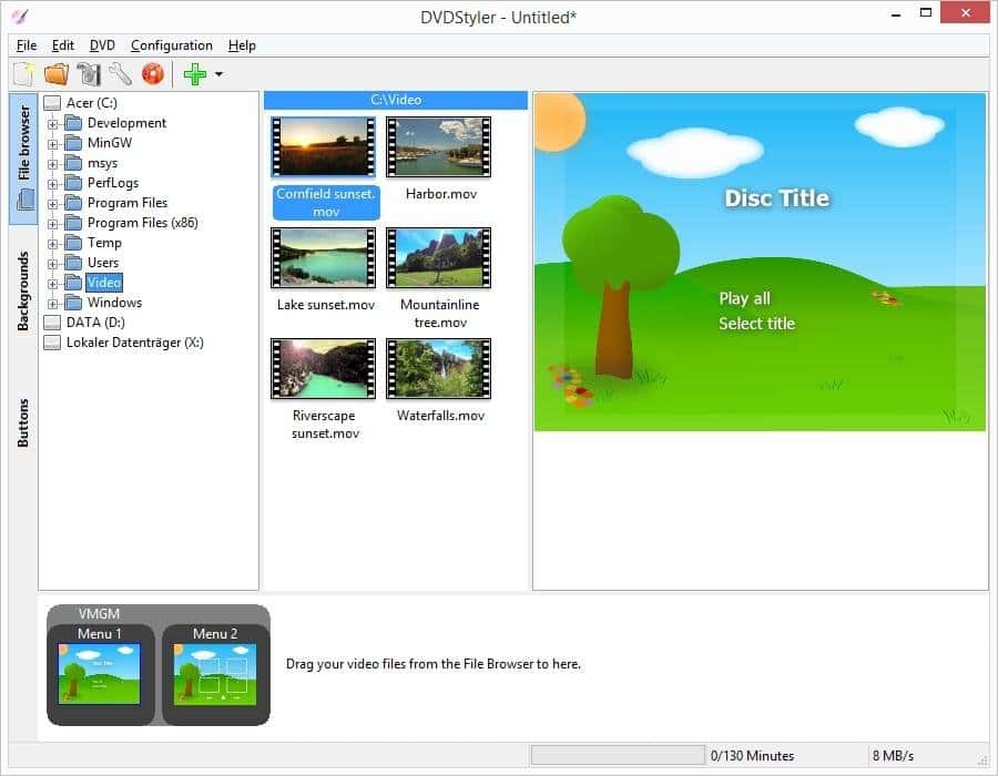 DVDStyler DVD Creator for Windows