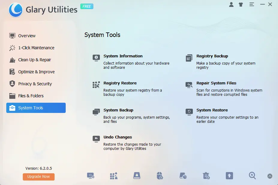 Glary Utilities System Tools