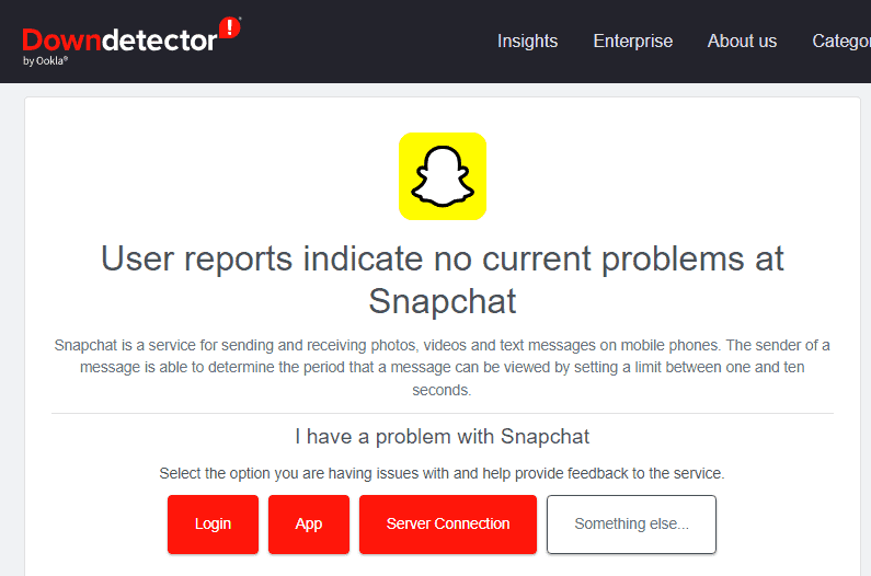 Downdetector for snapchat