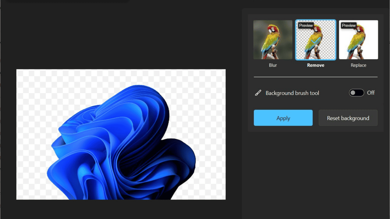 Microsoft Photos gets image background removal and replacement