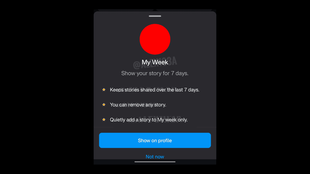 This Week Feature Instagram testing feature to keep stories live for a week