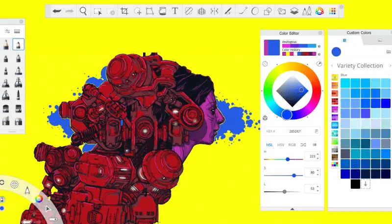 Rebelle 5 & 6 Tutorials: Color Sets Improvements, Mixing Palette 