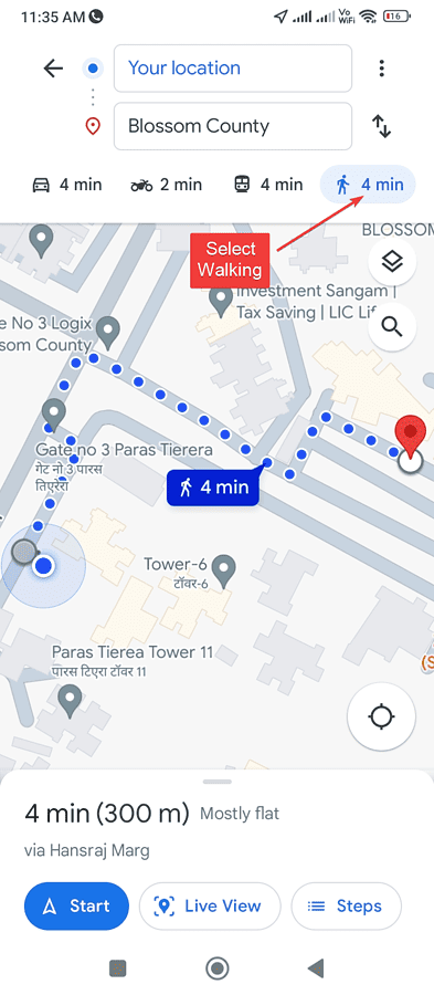 Change Google Maps To Walking Easy Guide change-google-maps-to-walking-easy-guide