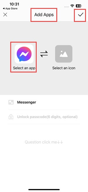 Messenger-app instellen