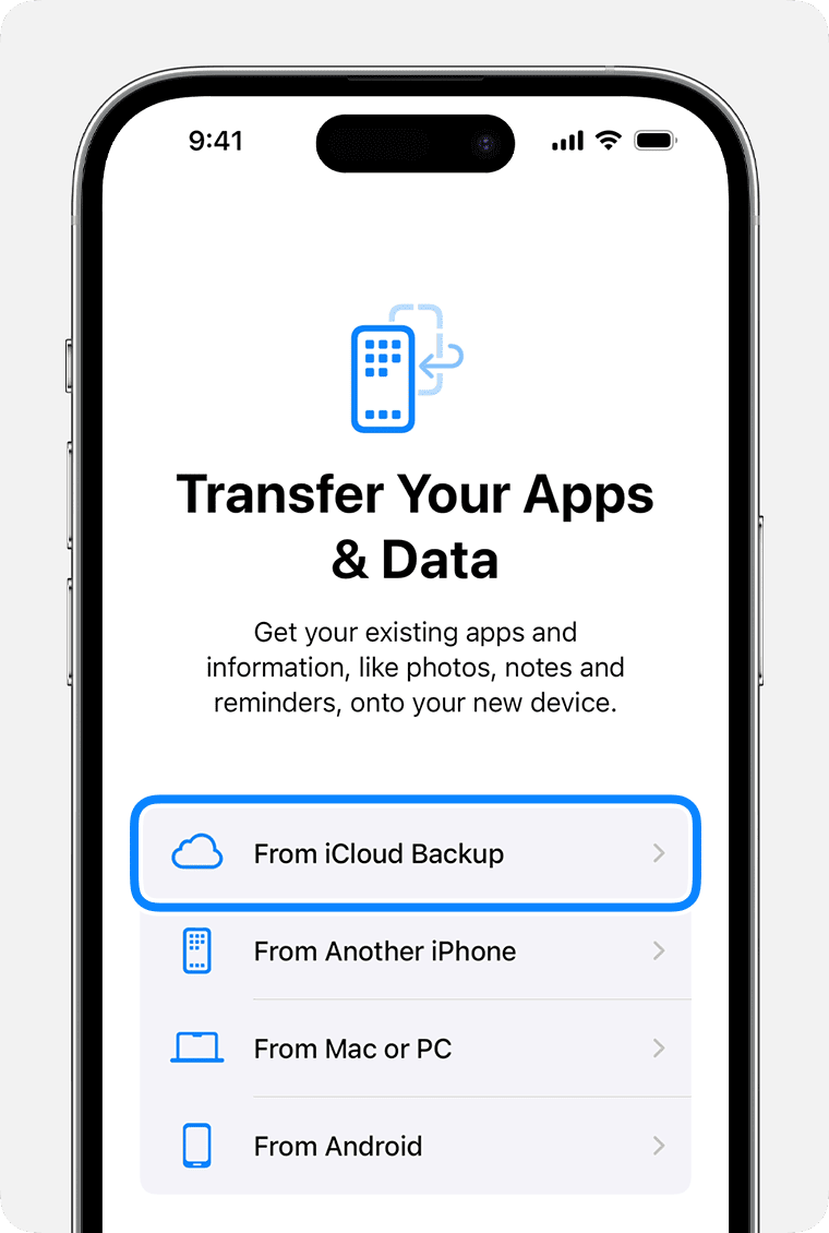 Transfer Your Apps & Data