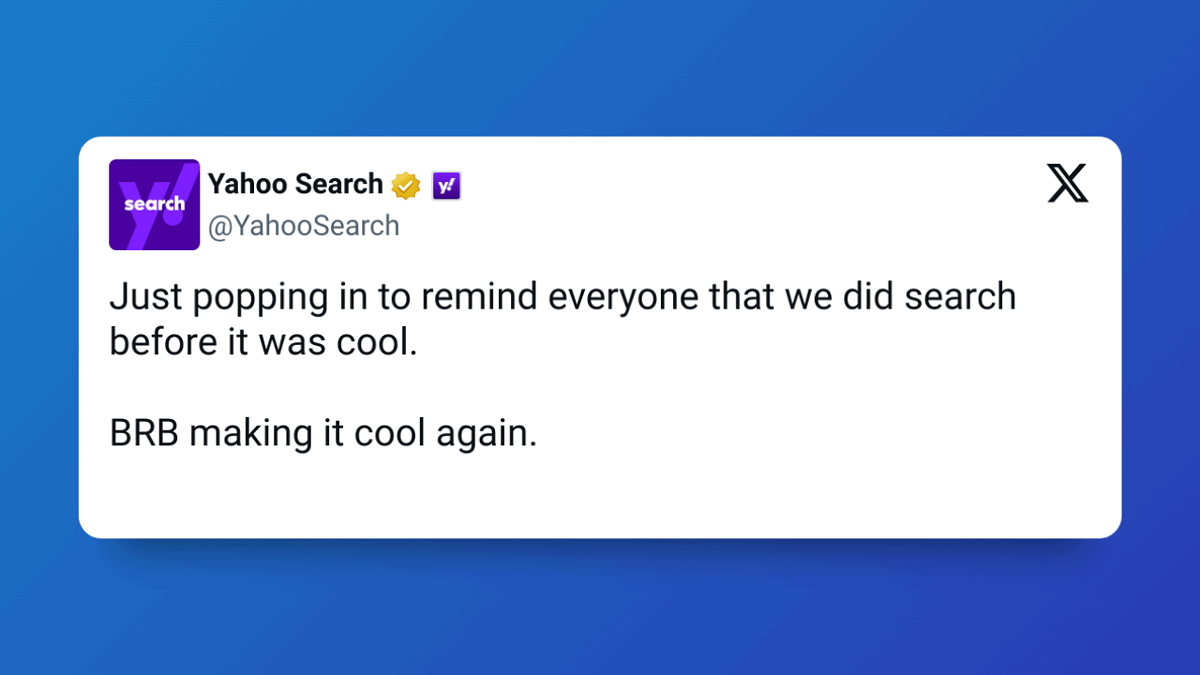 Google's old rival Yahoo is making a comeback early next year