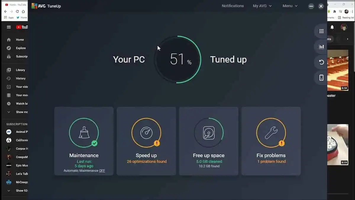 AVG TuneUp Best PC Health Check App for Windows 11