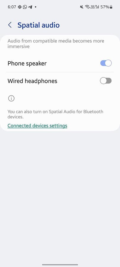 how to disable headphones in spatial audio settings
