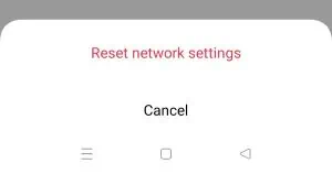 reset network settings