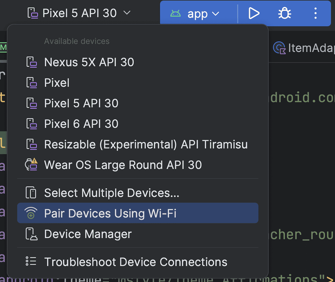 Párosítsa az eszközöket WiFi-vel