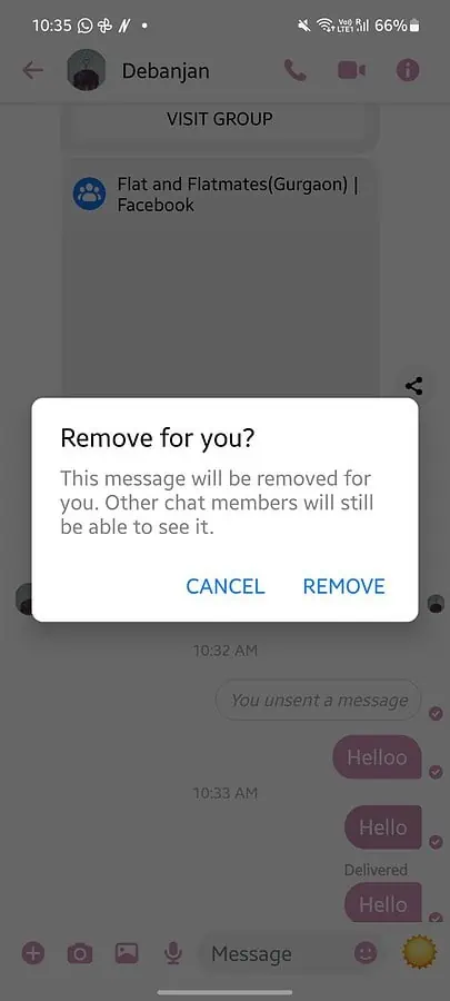 how-to-remove-facebook-message-only-for-you