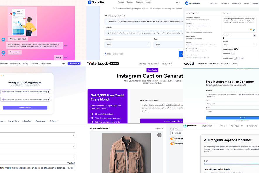 AI for Instagram captions
