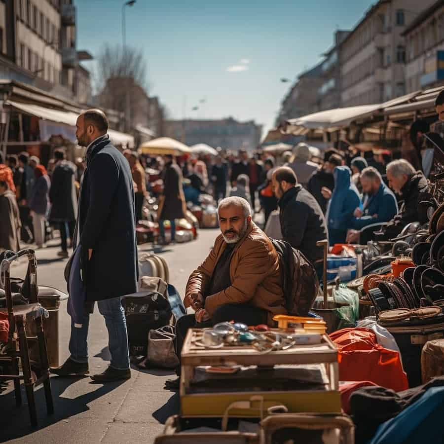 Busy Turkey Flea Market Best Midjourney Prompts for Realistic Images