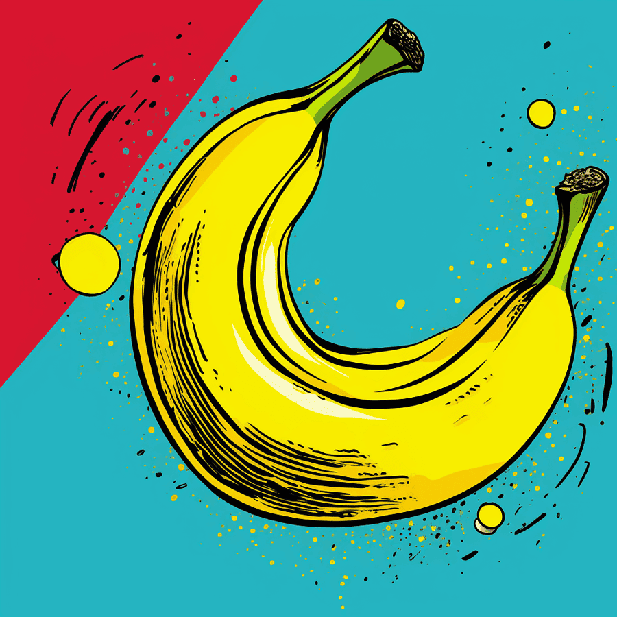 Cartoon Banana Best Midjourney Prompts for T-shirt Designs