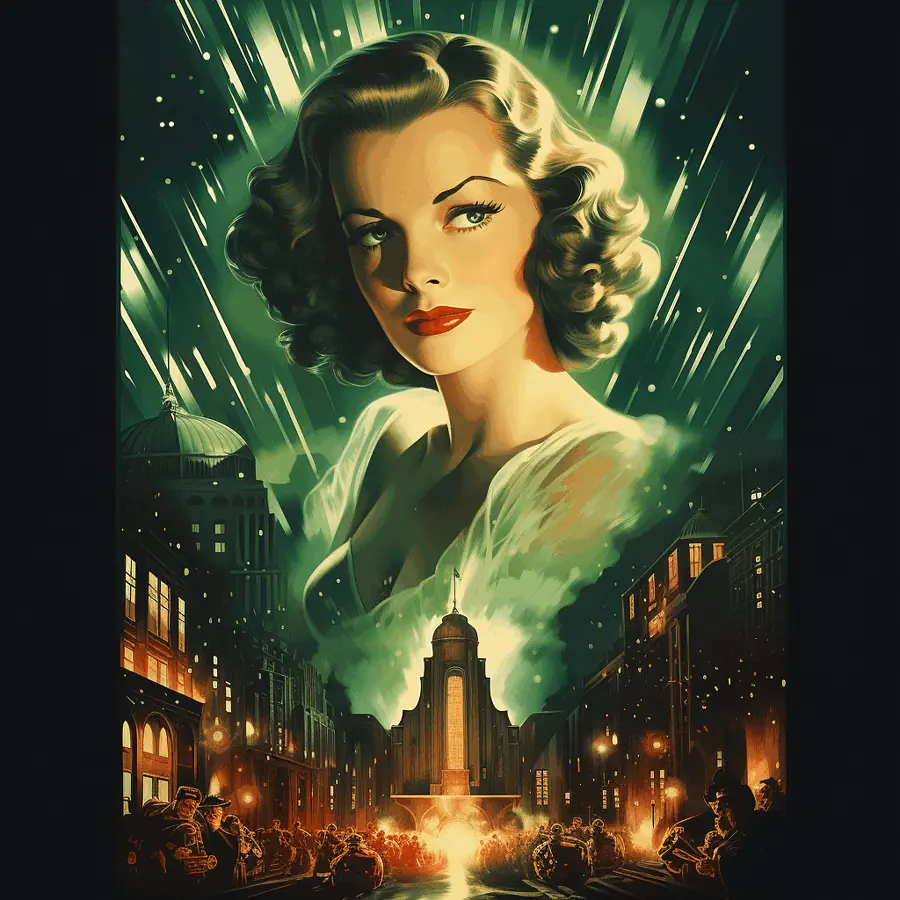 Classic Hollywood Poster Best Midjourney Prompts for T-shirt Designs