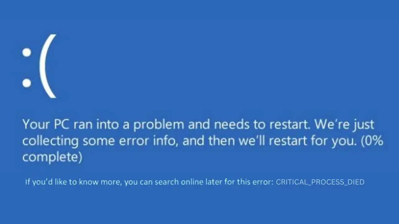 windows 11 24h2 bsod critical process died